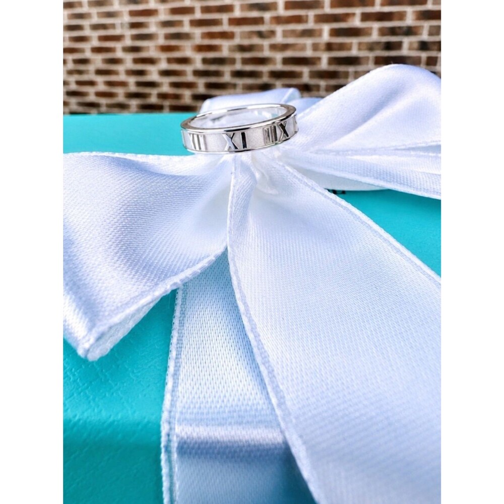 New Tiffany & Co Atlas Band Ring in Silver, Sz 5
